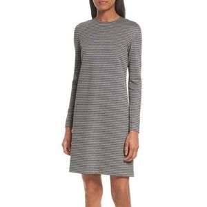Theory Women's Stretch Wynter Houndstooth Knit Jersey Long Sleeve Sheath Dress 4